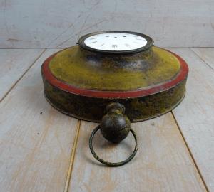 ANTIQUE TOLEWARE POCKET WATCH TRADE SIGN